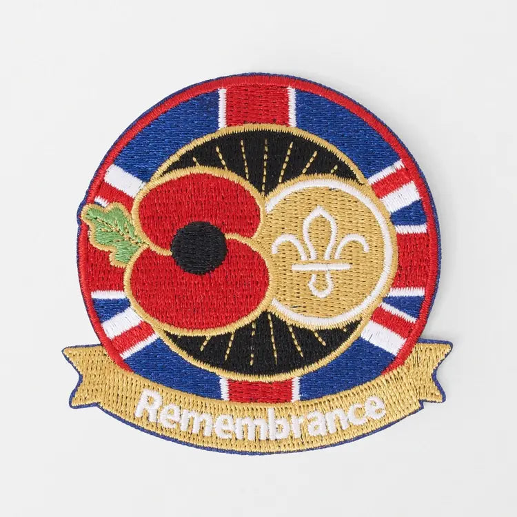 Poppy & Scouts Remembrance Blanket Badge