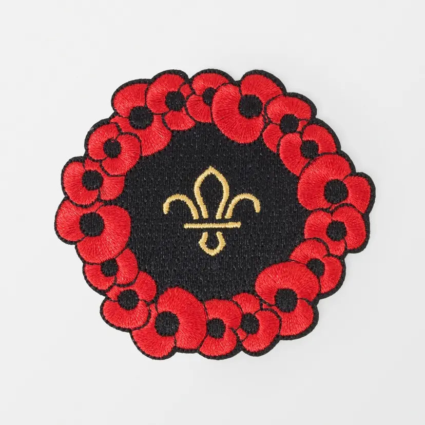 Poppy & Scouts Wreath Blanket Badge