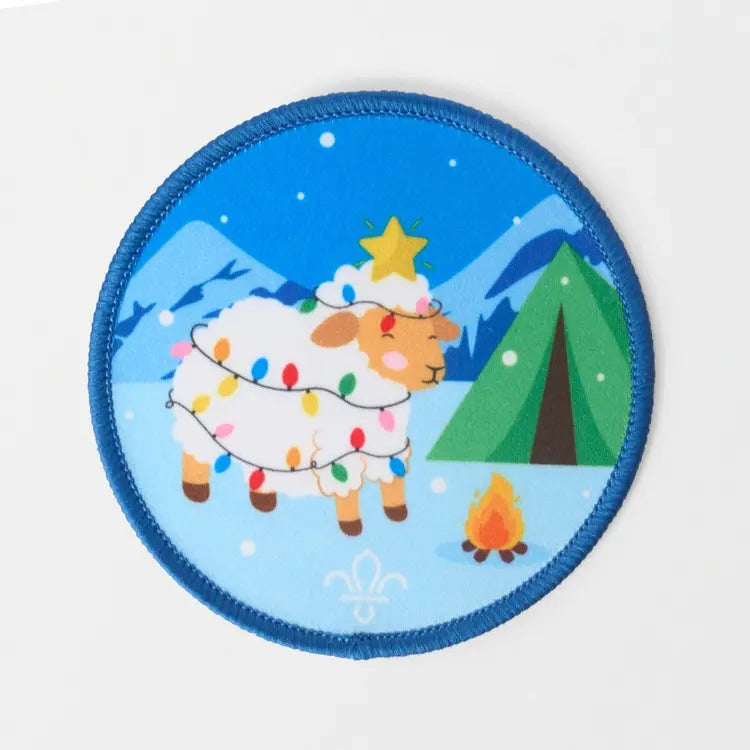 Fleece Navidad Christmas Badge